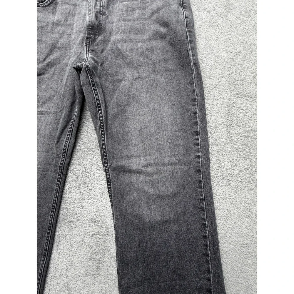 Levis 514 Jeans Mens Measured 37x29 Gray Charcoal Wash‎ Straight Regular Fit